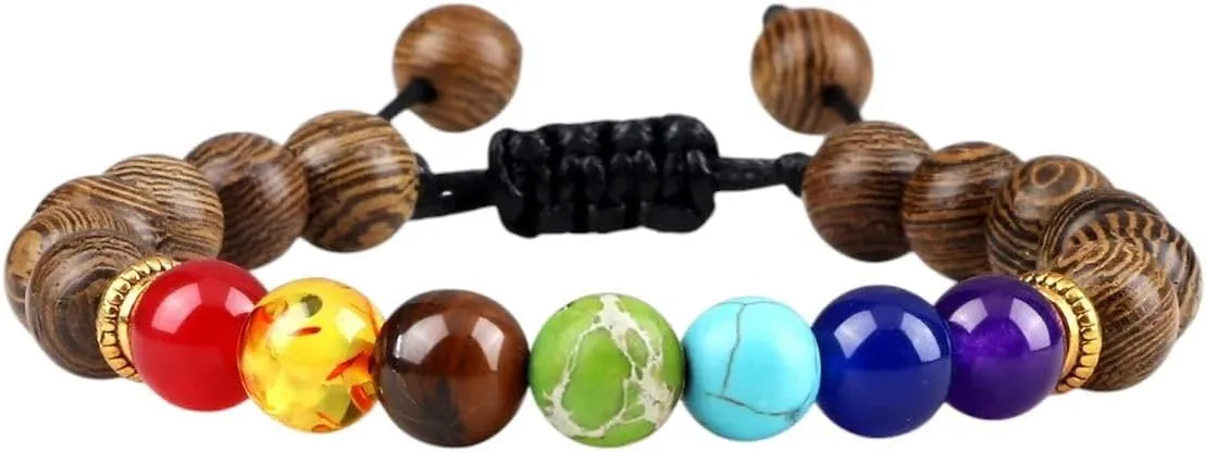 New 2026 Unisex 8Mm Natural Stone Tiger Eye 7 Prayer Beaded Bracelets Handmade Bangles Women Men Jewelry Findings Pulseira Fashion Trendy Accessories Creative Gift For Women And Men