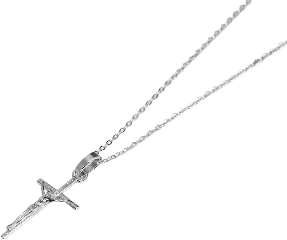 New 2026 Unisex Classic 925 Sterling Silver Jesus Pendant Necklace For Women Christian Prayer Religious Cross Jewelry Sapn39 Decoration Luxury With You Accessories Trendy For Women And Men