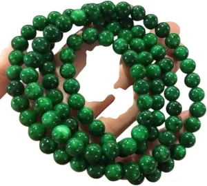 New 2026 Unisex Natural Myanmar Green Jade Bracelets 108 Beads Bracelet Rosaries For Women Men Prayer Emerald Certified Jades Stone Bangles Decoration Jewelry Luxury Trendy For Women And Men
