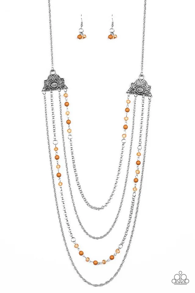 Paparazzi Necklace ~ Pharaoh Finesse - Brown