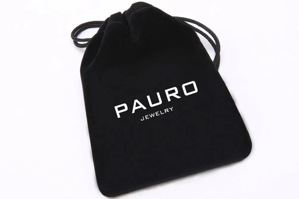 PAURO Women's Black Velvet Ribbon Choker Necklace for with Gold/Silver O Ring Charm Classic