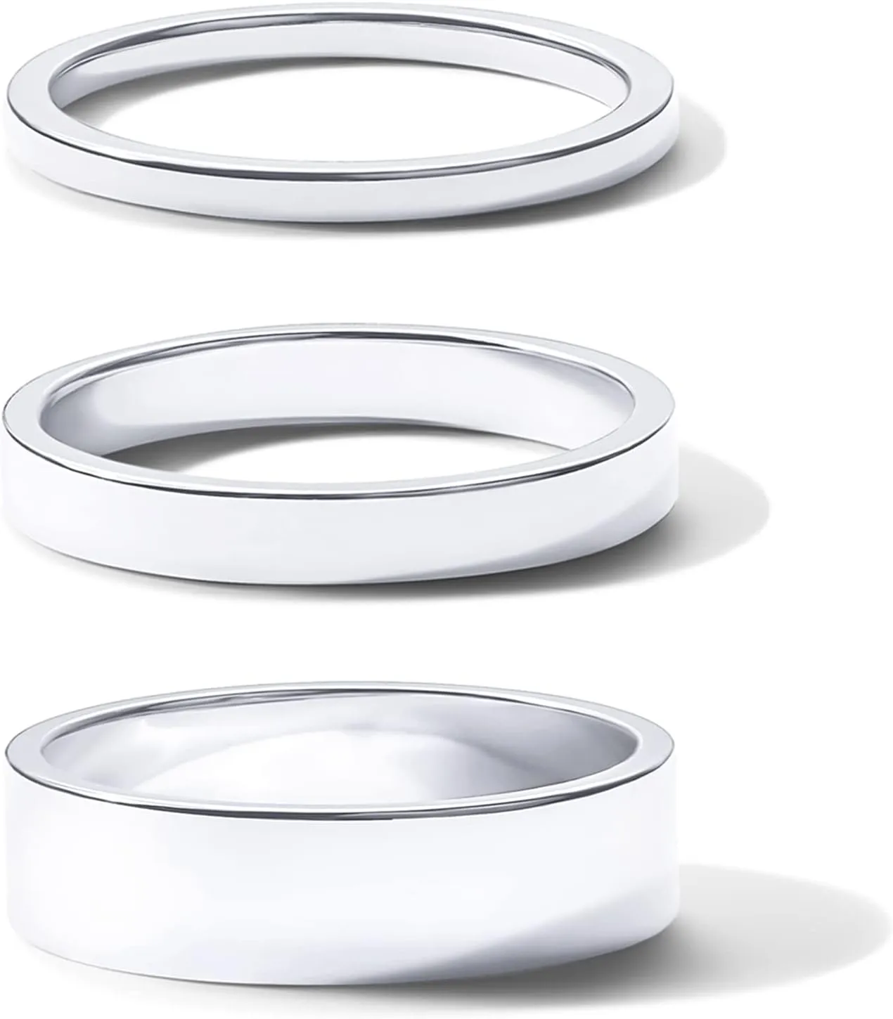 PAVOI 18K Gold Plated 3 Rings Set | Gold Stacking Rings for Women | Stacking Ring Set