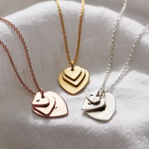 Personalised Family Heart Charm Necklace