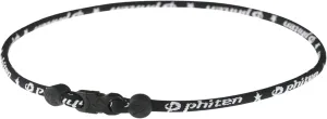 Phiten Titanium Star Necklace, Black, 18-Inches Small
