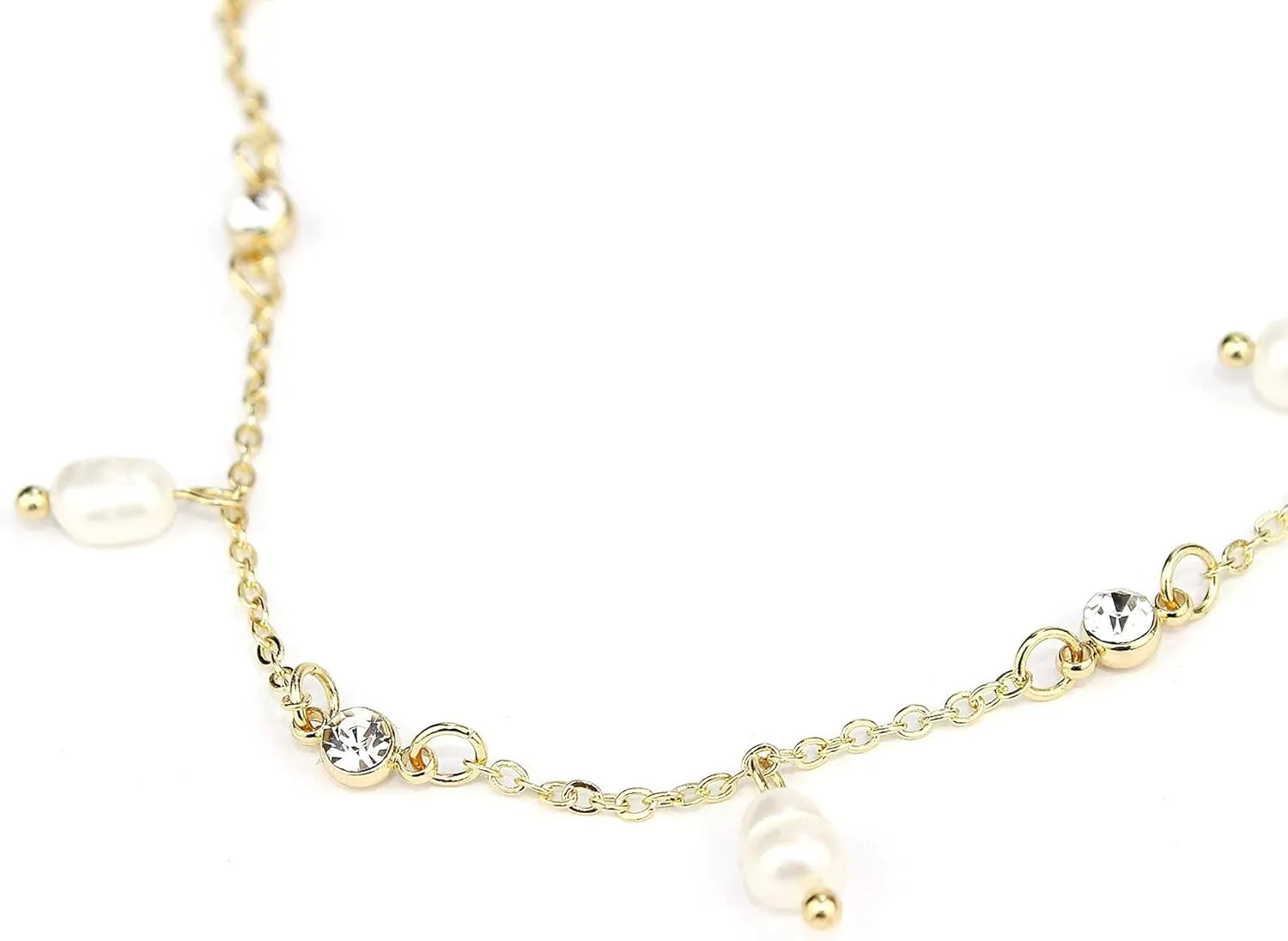 POMINA Gold Pearl Necklace for Women Freshwater Pearl Gold Necklaces for Women Pearl Layered Boho Necklace for Women Pearl Beaded Layering Necklace