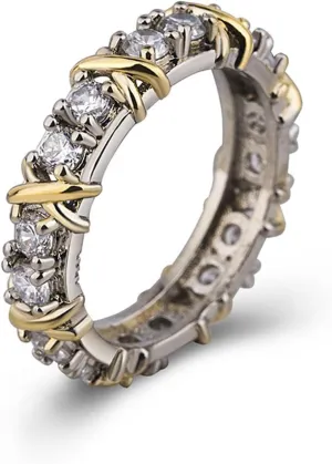 Promise Rings, Exquisite Full Diamond Color Separation Ring, Couple Ring,Dainty Rings for Women,Anniversary Rings for Women,Ideal for Engagement, Wedding, or Special Occasions