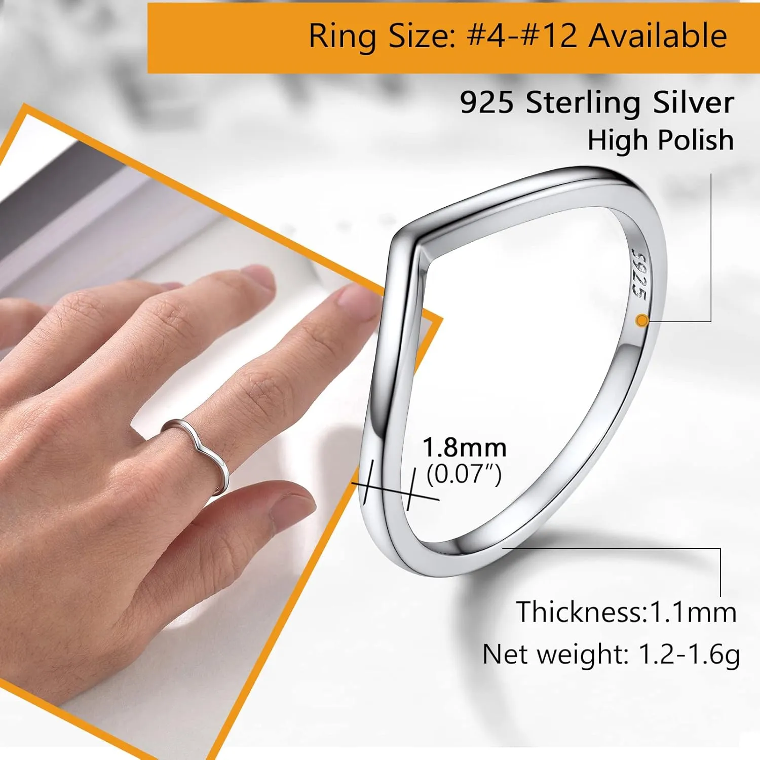 PROSILVER 925 Sterling Silver Rings for Women, 2mm/3mm Wedding Band, Dainty Triple Rings, Cuban Link, Celtic Knot, Comfort Fit, #4-#12, Boxed