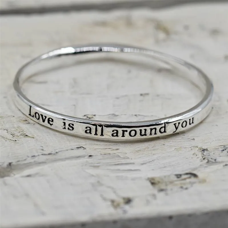 "Love is all around you" bangle