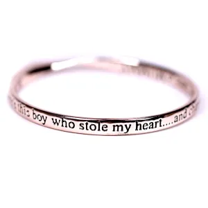 "So theres this boy that stole my heart and changed my name