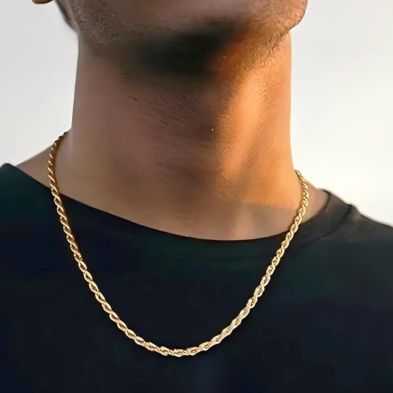 Real 14K Yellow Gold Solid Rope Chain Necklace for Women and Men Jewelry with Lobster Clasp, 1.55-3.05mm, 16-30inch