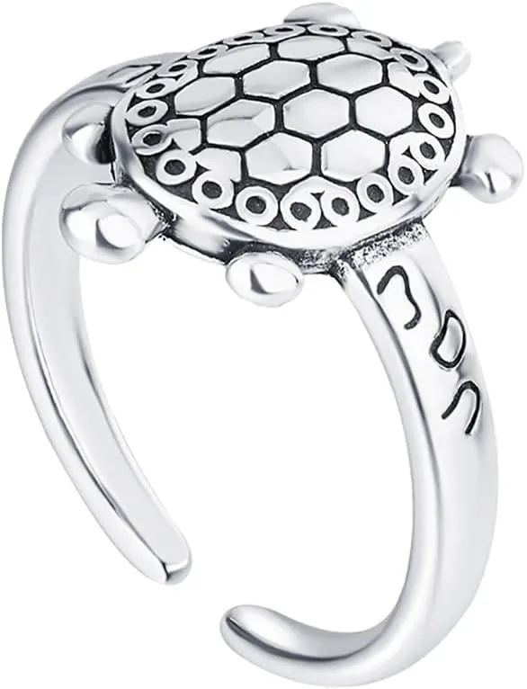 Retro Turtle Adjustable Statement Ring Ocean Sea Animal Stacking Open Finger Bands Eternity Friendship Rings Cute Jewelry Gifts for Women Men