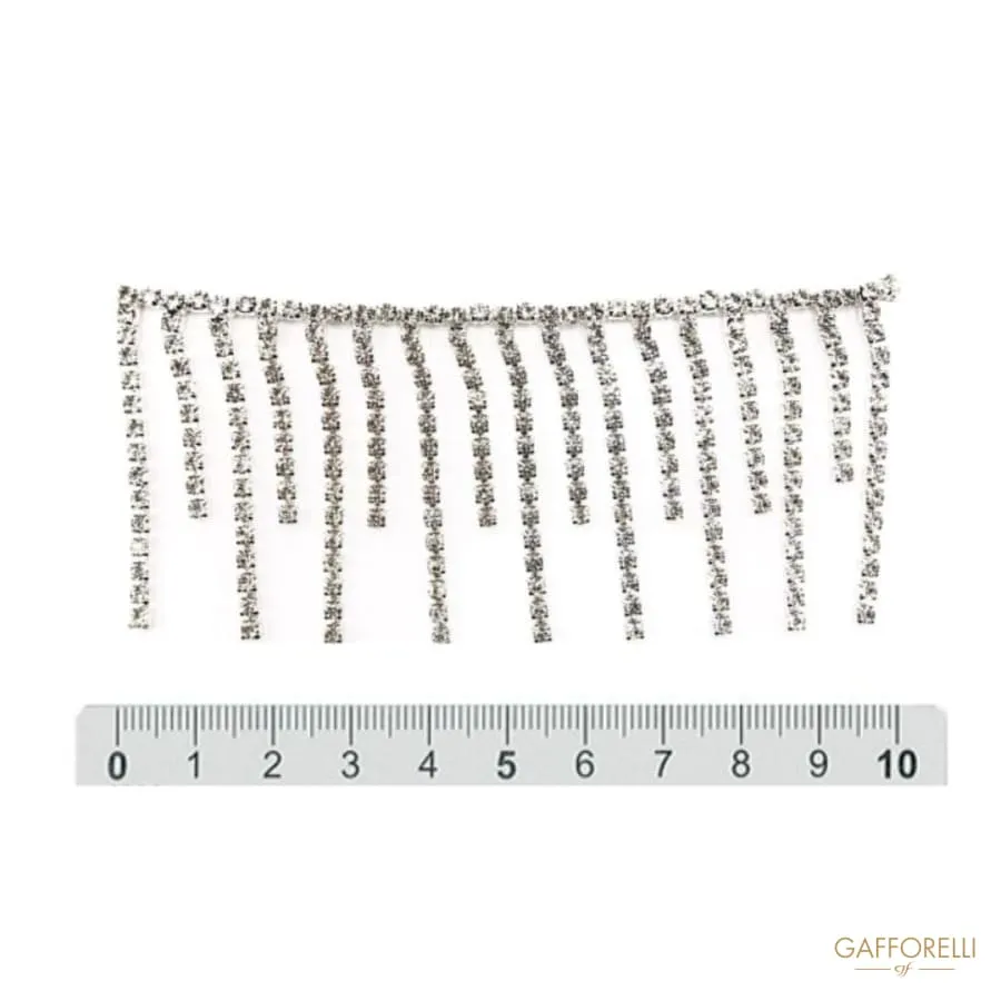 Rhinestone Fringes Chain A256 - Gafforelli Srl