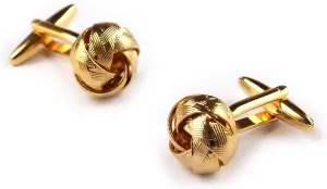 Ribbon Sphere Gold Cufflinks Rhodium Plating - Cuff Links Mens - Tuxedo Buttons & Accessories