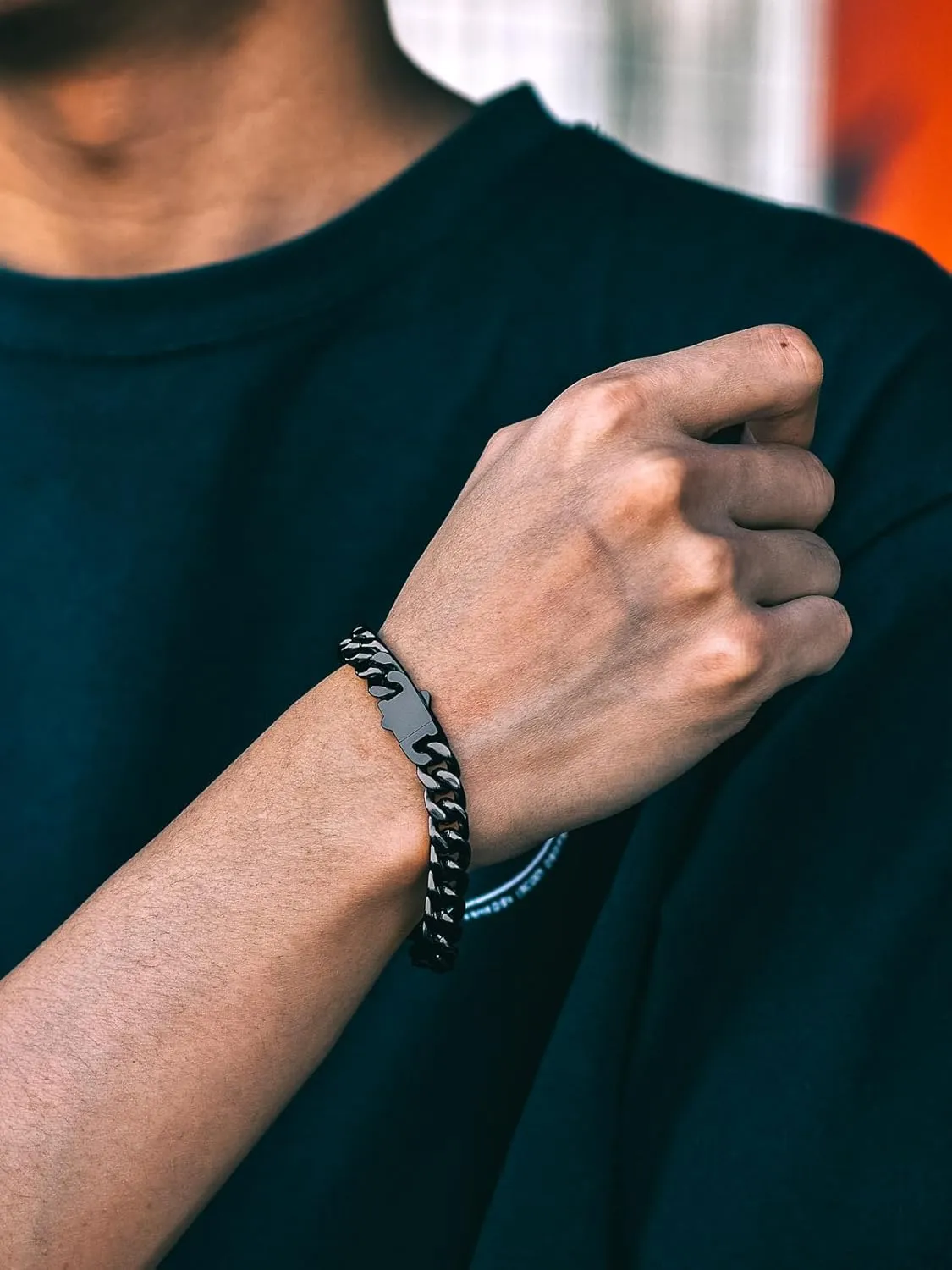 Richsteel 5/7/9/12mm Wide Miami Cuban Link Chain Bracelet for Men Women,Father's Day Stainless Steel Chain Bracelet,7.4/8.2/9 Inch Length,Hip Hop Urban Street-wear Jewelry