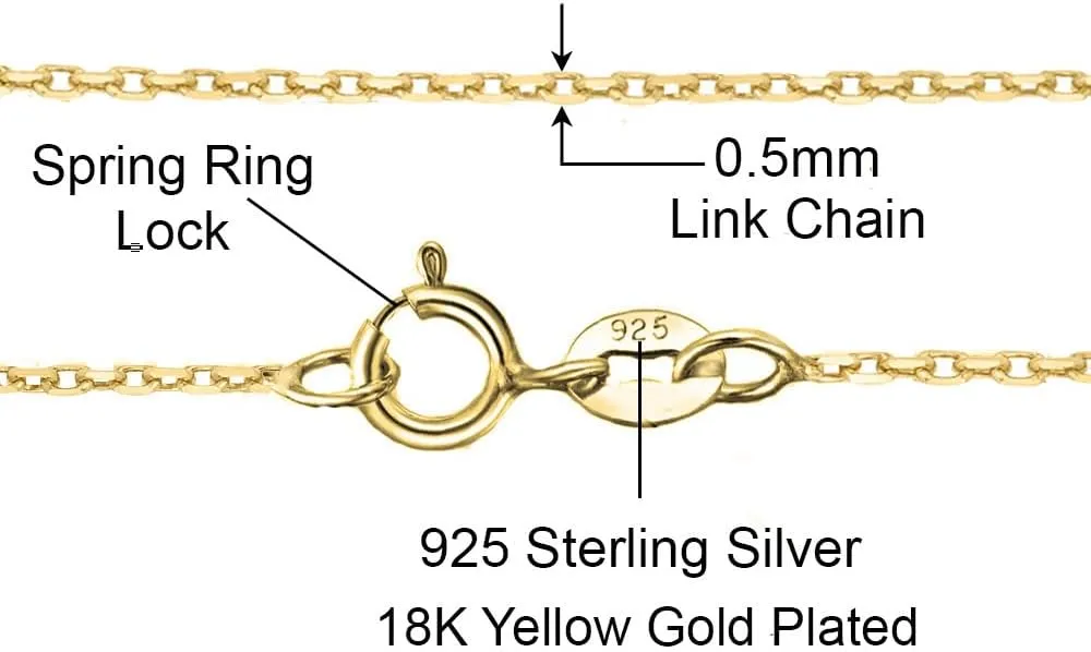 Savlano 925 Sterling Silver Puffy Hallow Heart Pendant Necklace -18K Gold Plated Love Charm Chain for Women Comes with Gift Box- Made in Italy