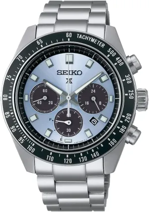 Seiko Men's SSC813 Prospex Solar Chronograph Watch, Blue, Sport Chronograph
