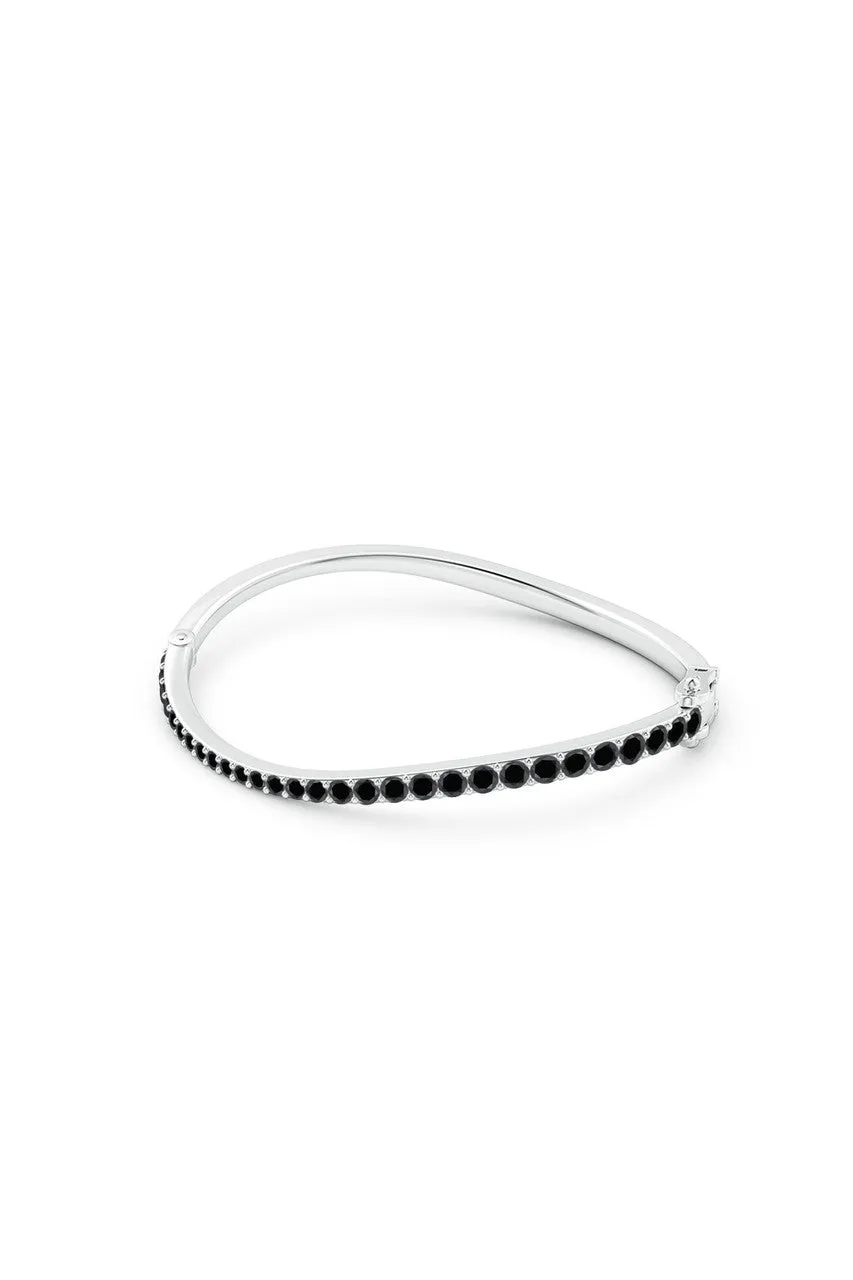 Shangri-La Brushstroke 14K Gold and Black Diamond Full Bracelet