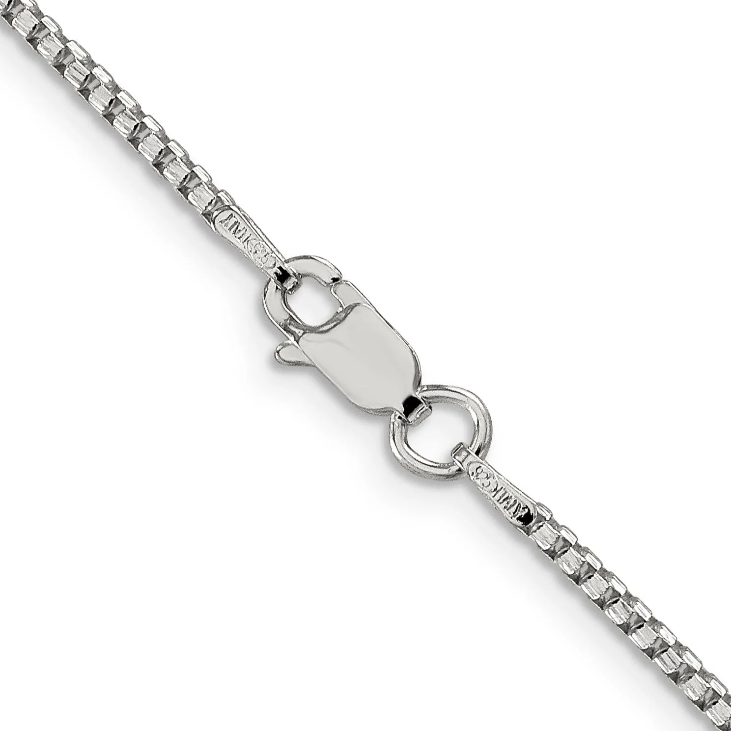 Silver D.C 1.75-mm Round Fancy Box Chain