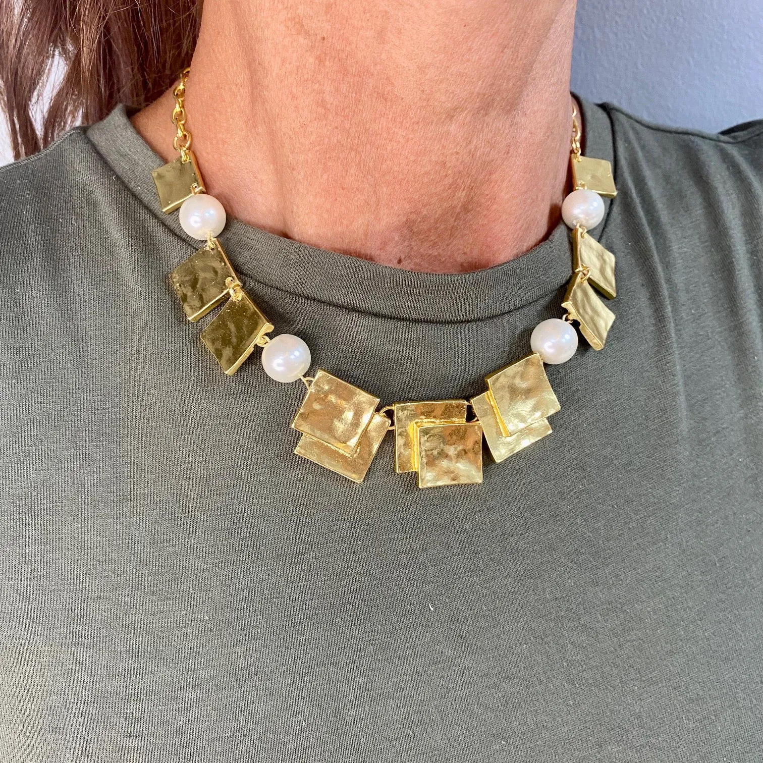 Squares Collar Necklace