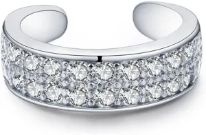 Stars Ear Cuff Clear Sparkling Clip Earrings For Women Grils Fine Jewelry