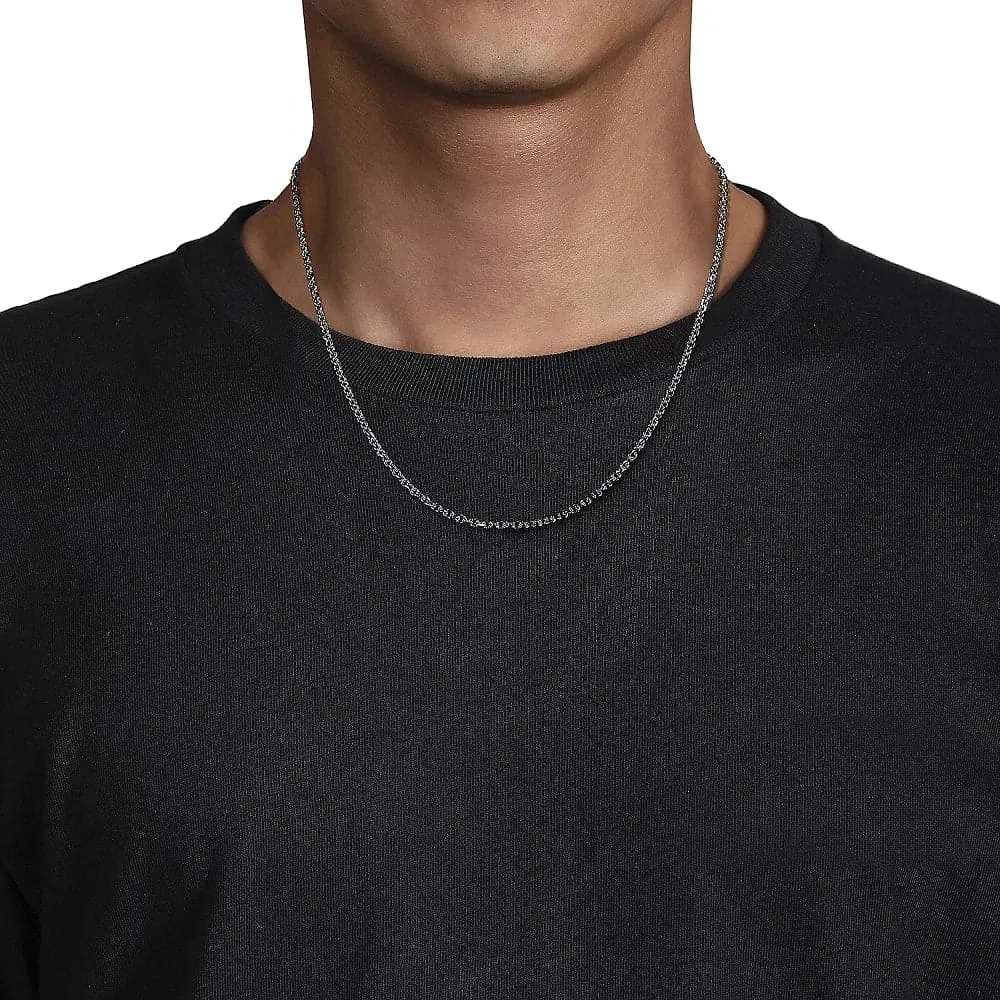 Sterling Silver Men's Link Chain Necklace