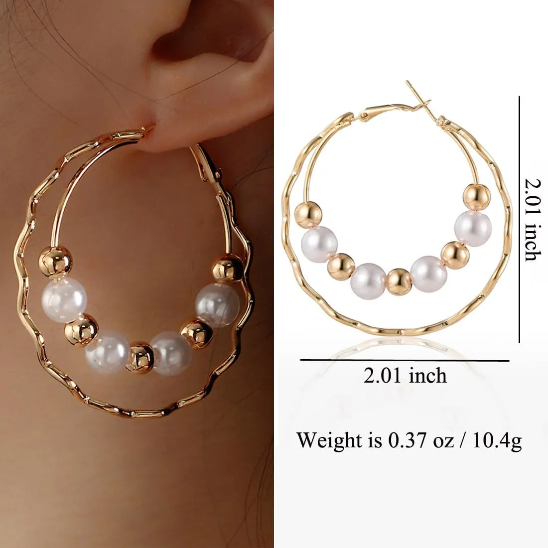 Stud Earrings for Women Trendy, Dangle Earrings Statement Wedding Earrings, Hypoallergenic Earrings Gift for Her