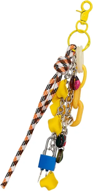 Stylish Nylon Rope Bag Accessory Fashion Bag Charm and Keychain Pendant Key Holder Accessory for Men and Women