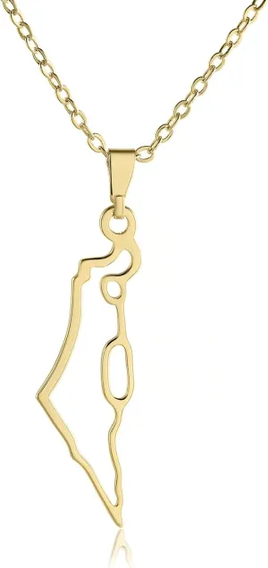 SURI Star of David Necklace for Women | Israel Necklace | Mezuzah Necklace with Magen David Pendant | Available in 14K Gold-Filled or Silver Stainless Steel | Jewish Jewelry, Includes a Gift Box
