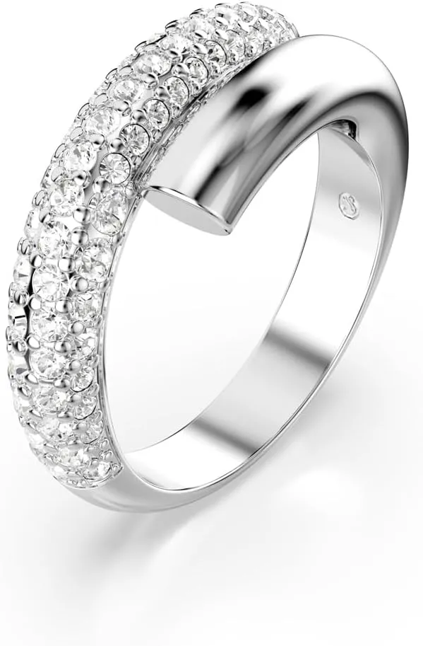 Swarovski Dextera Ring, Clear, Rhodium Finish
