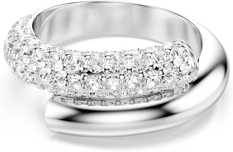 Swarovski Dextera Ring, Clear, Rhodium Finish