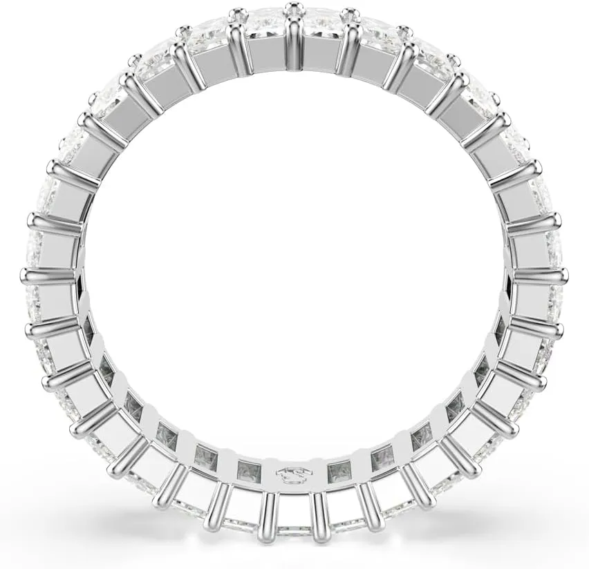 Swarovski Matrix Ring, Baguette Cut, Clear, Rhodium Finish