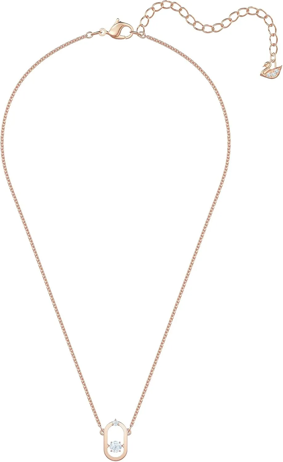 SWAROVSKI Sparkling Dance North Necklace, Earrings, and Bracelet Jewelry Collection, Rose Gold Tone Finish, Red Crystals, Clear Crystals