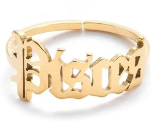 tenghong2021 18K Gold Plated Zodiac 12 Constellation Ring Astrology Horoscope Adjustable Ring for Women Girls Teens Birthday Anniversary Friendship Exquisite Jewelry Gift