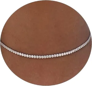 Tennis Necklace 14K Gold/Silver Plated3mm Width Sparking Rhinestone Chain Necklace Delicate Tennis Choker Necklace for Women Dainty Classic Cubic Zirconia Bridal Wedding Jewelry for Women