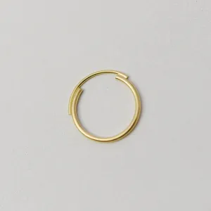 Thin gold plated silver Ring Featuring Interlocking Circle Arcs n°7