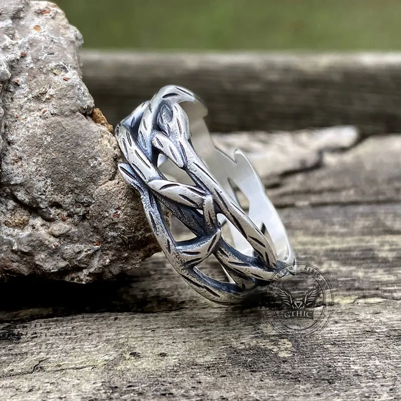 Thistles and Thorns Sterling Silver Ring