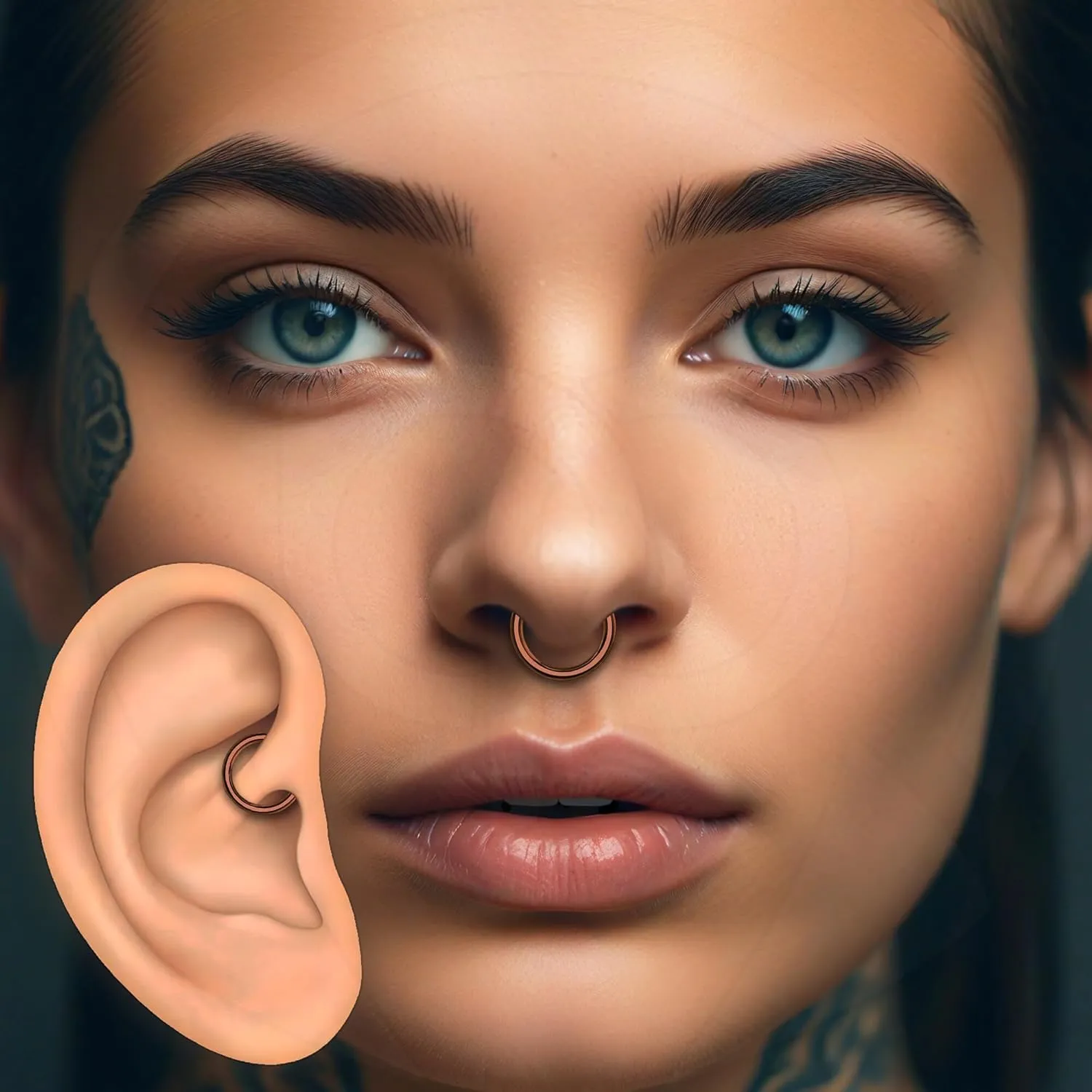 Titanium Clicker Ring in Classic Minimalist Style, Daith Earring, Piercing Jewelry, Nose Ring, Daith Clicker, Septum Hoop
