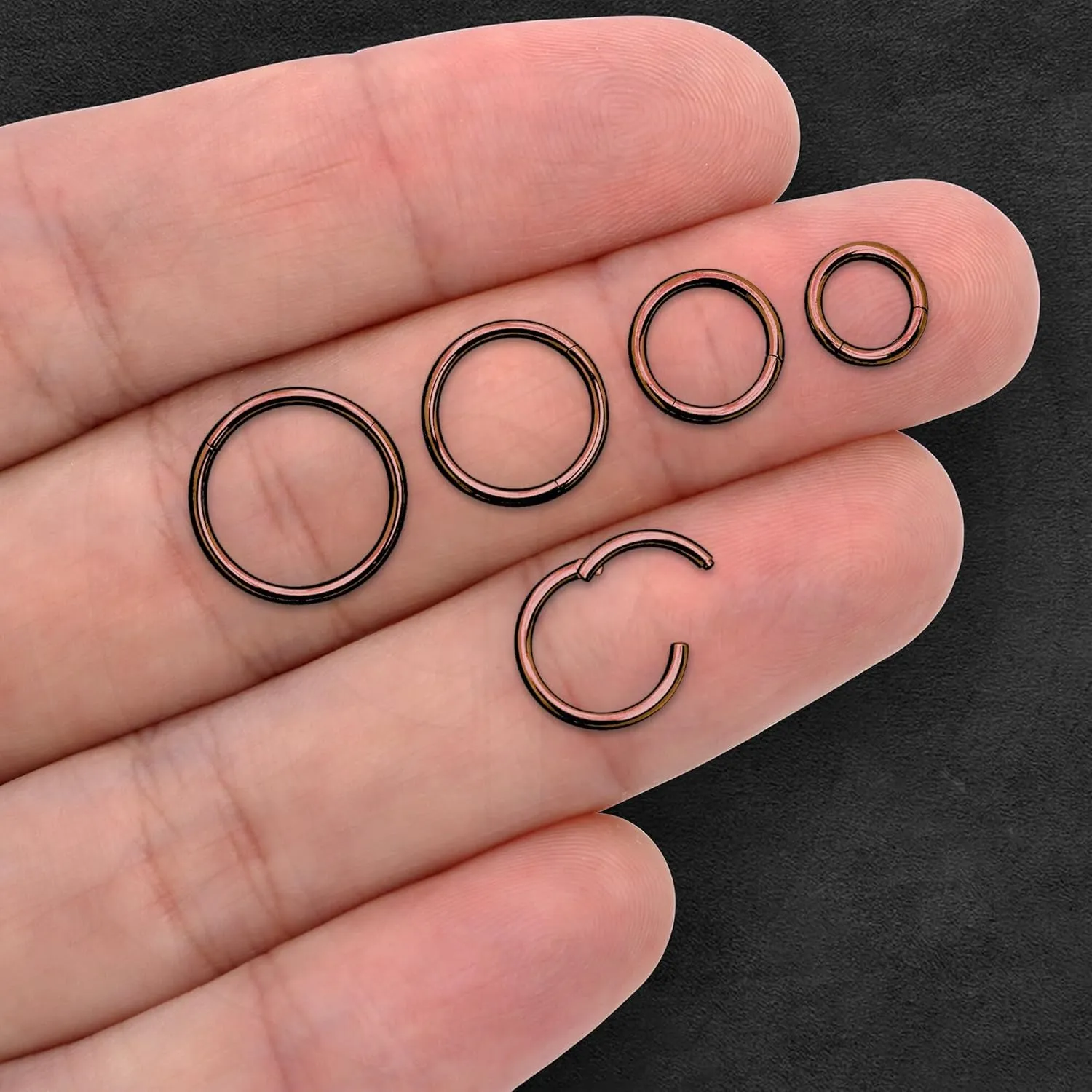 Titanium Clicker Ring in Classic Minimalist Style, Daith Earring, Piercing Jewelry, Nose Ring, Daith Clicker, Septum Hoop
