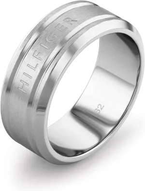 Tommy Hilfiger Men's Jewelry Iconic Stripes Stainless Steel Ring