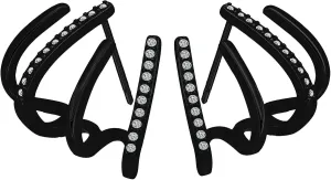 Trendy Earrings For women 2025, Claw Rhinestone Earrings Wrap Stud Ear Cuff Earrings for Women, Teen Girl Gifts Trendy Stuff