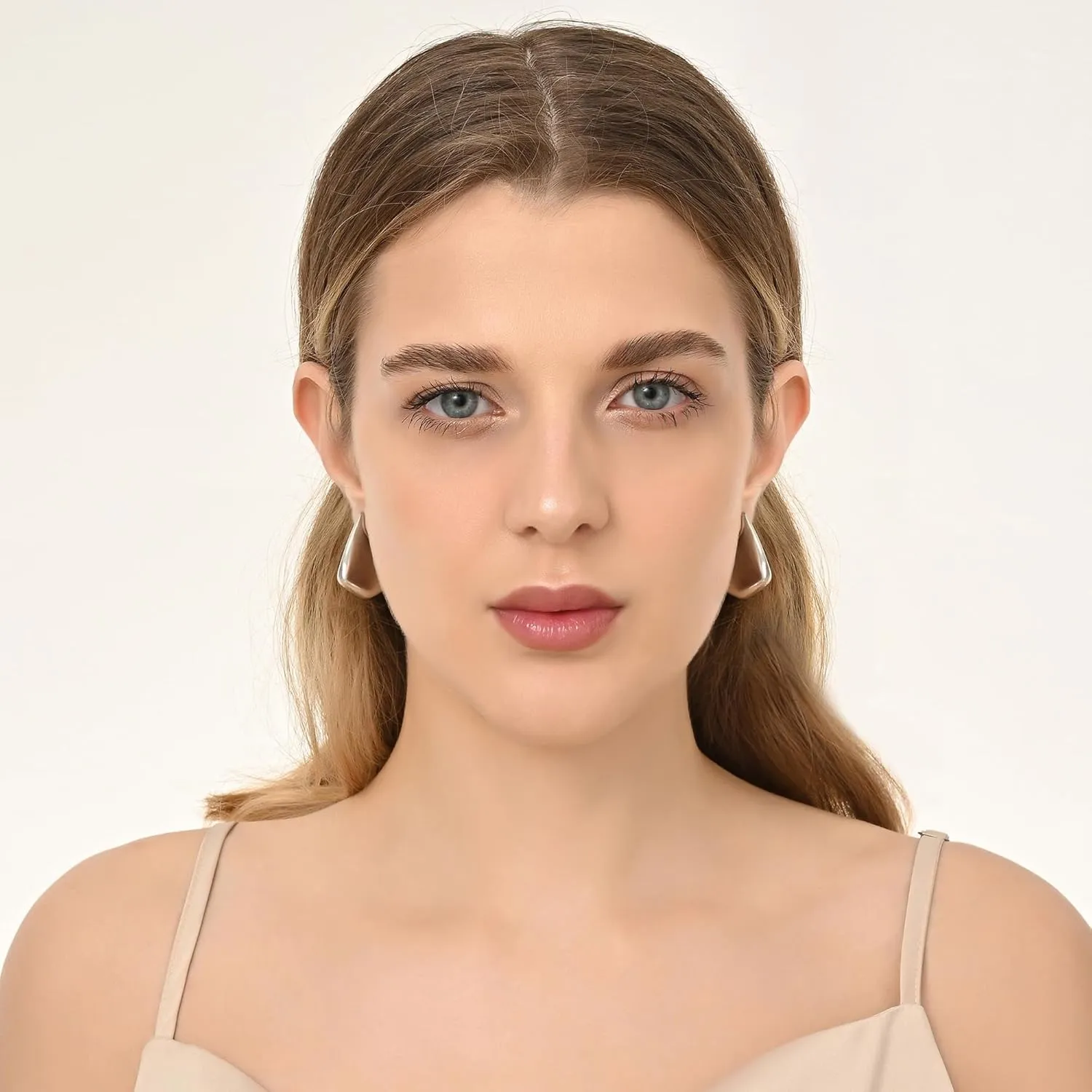 Trendy Gold Knot Earrings for Women Chunky Statement Drop Dangle Earrings Lightweight Hypoallergenic Fashion Gold Jewelry