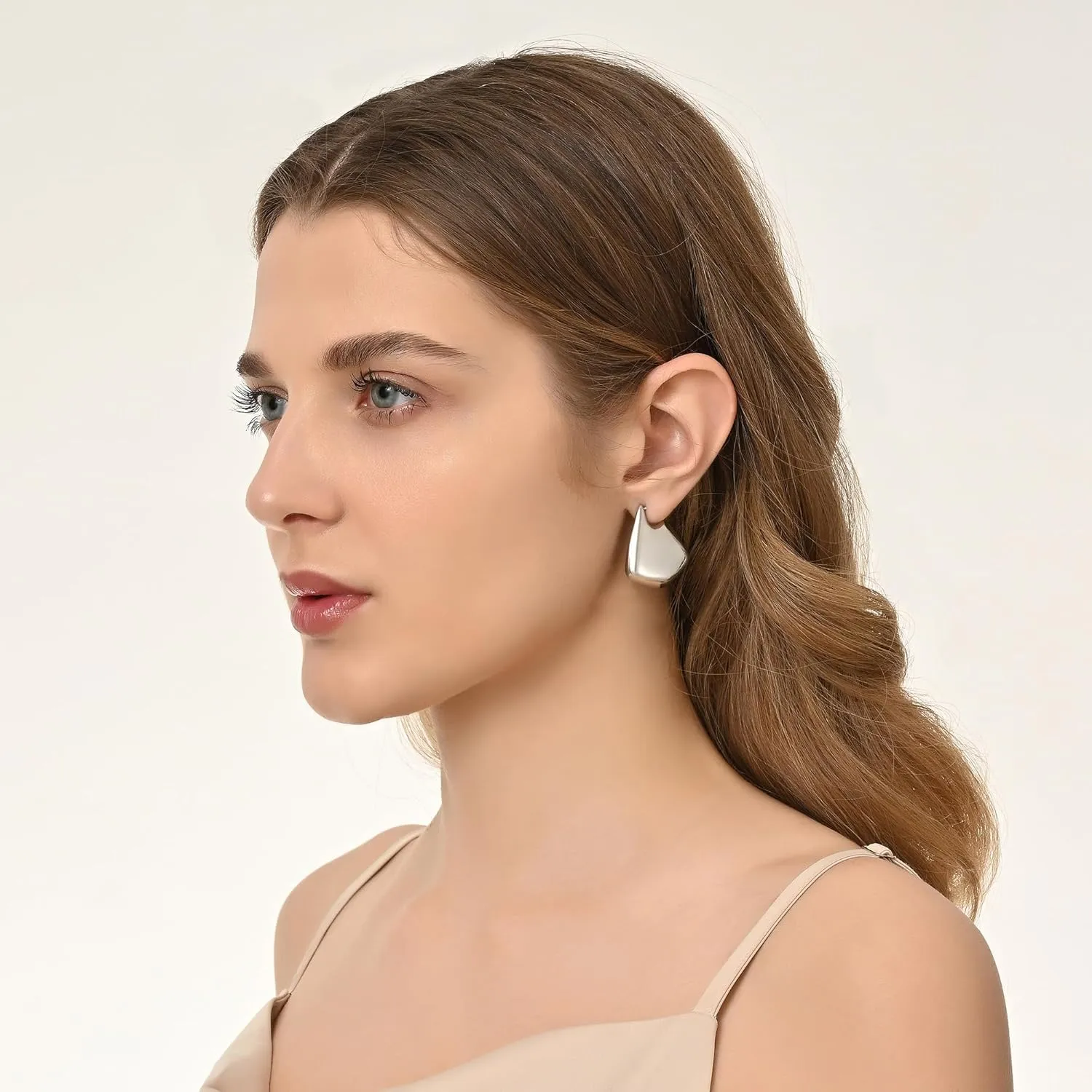 Trendy Gold Knot Earrings for Women Chunky Statement Drop Dangle Earrings Lightweight Hypoallergenic Fashion Gold Jewelry
