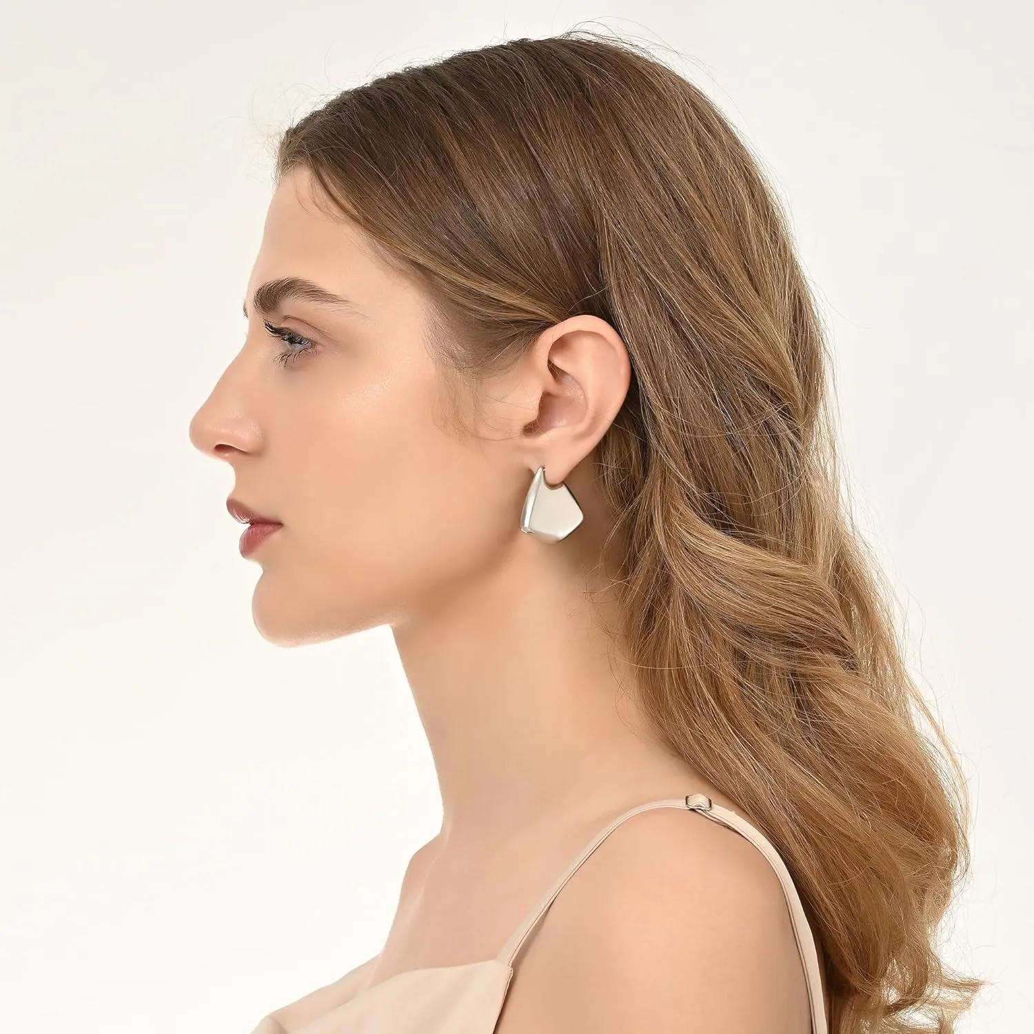 Trendy Gold Knot Earrings for Women Chunky Statement Drop Dangle Earrings Lightweight Hypoallergenic Fashion Gold Jewelry