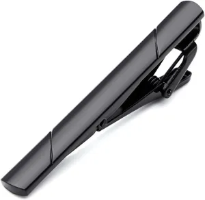 TRUSTTWO Men Necktie Clips Stainless Steel Exquisite GQ Classic Men's Tie Bar Clip Fit For Regular Ties Father's Day Valentines Gift The New