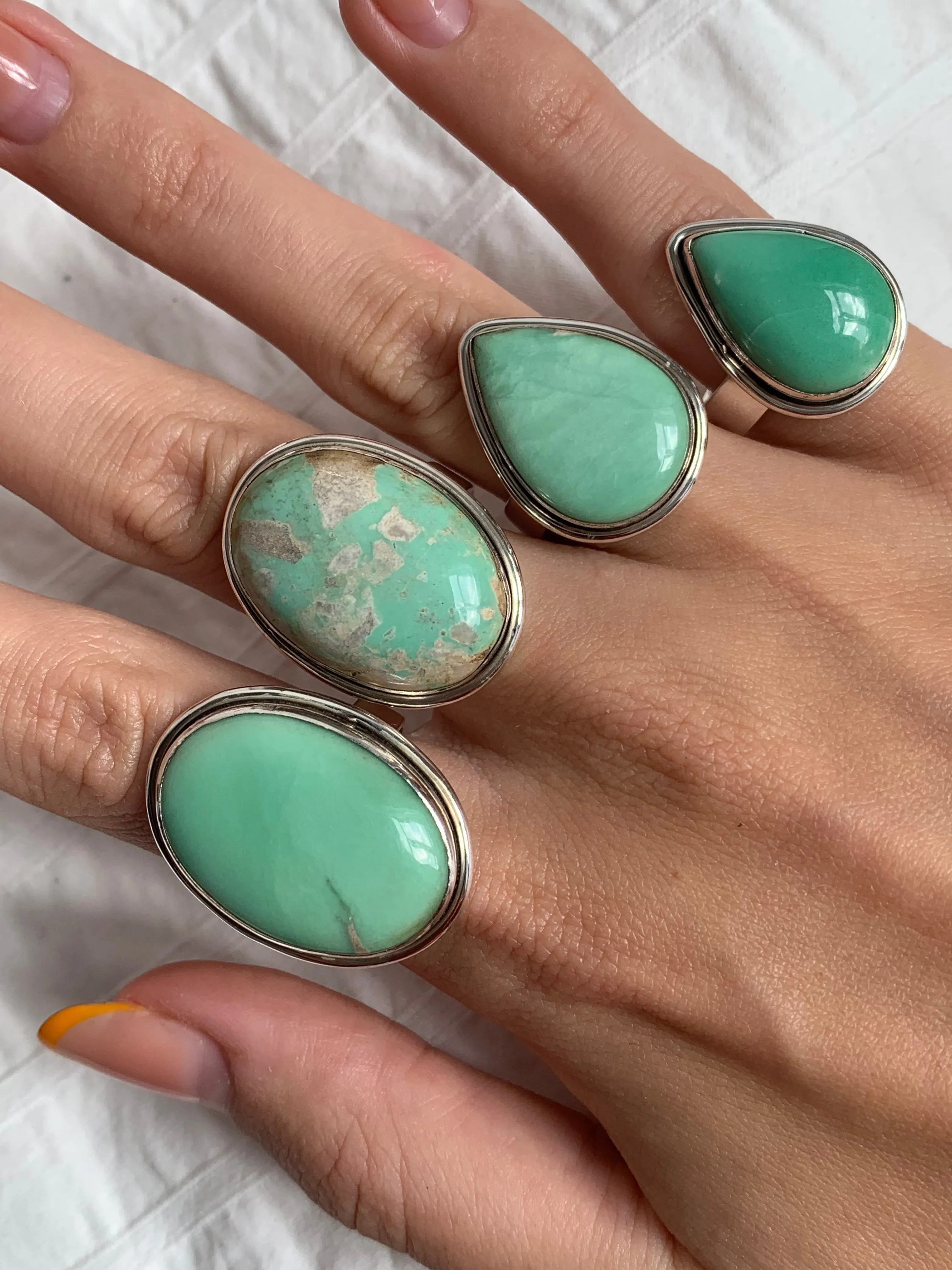 Variscite Brea Ring - Oval / Teardrop