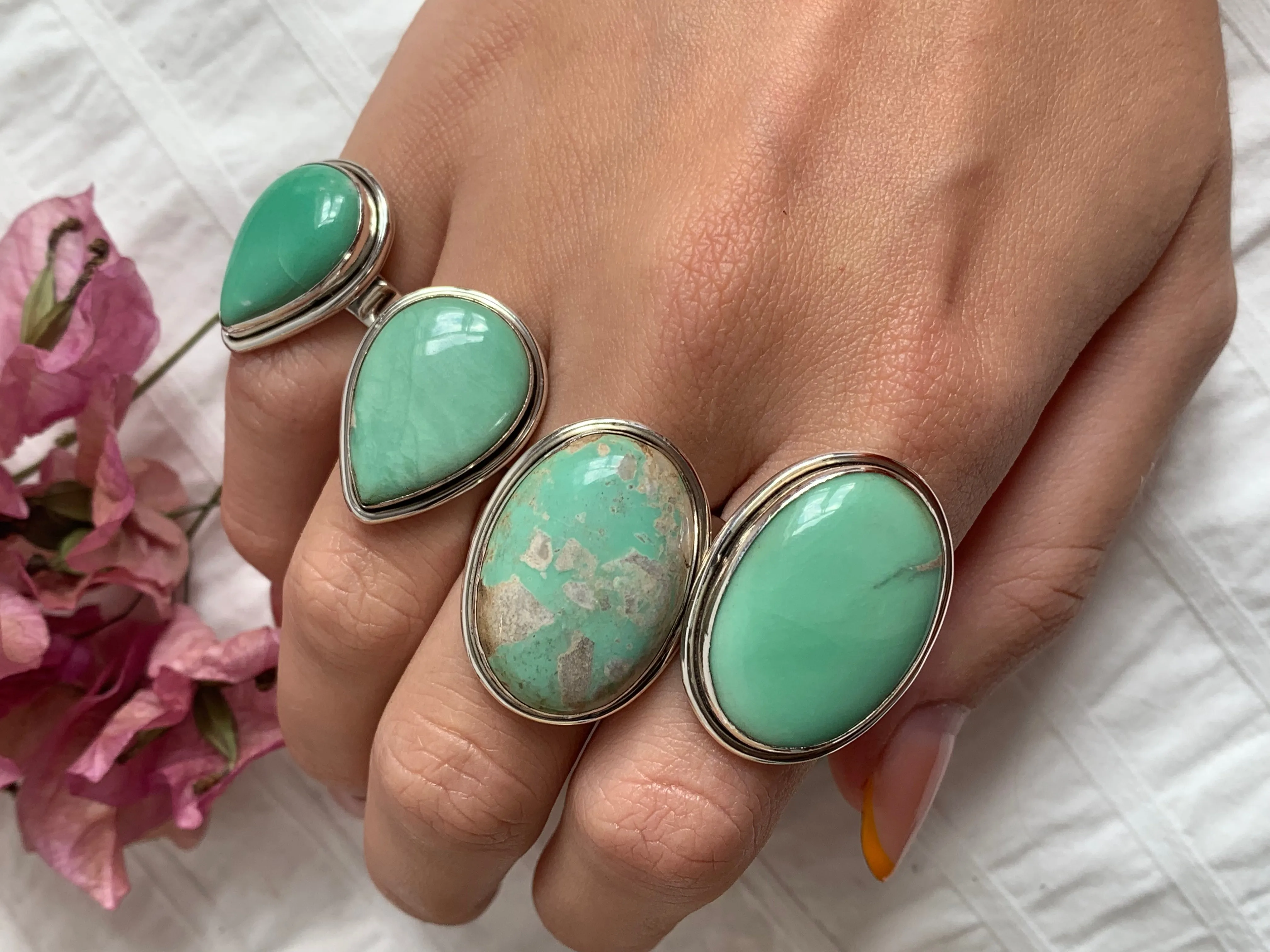Variscite Brea Ring - Oval / Teardrop