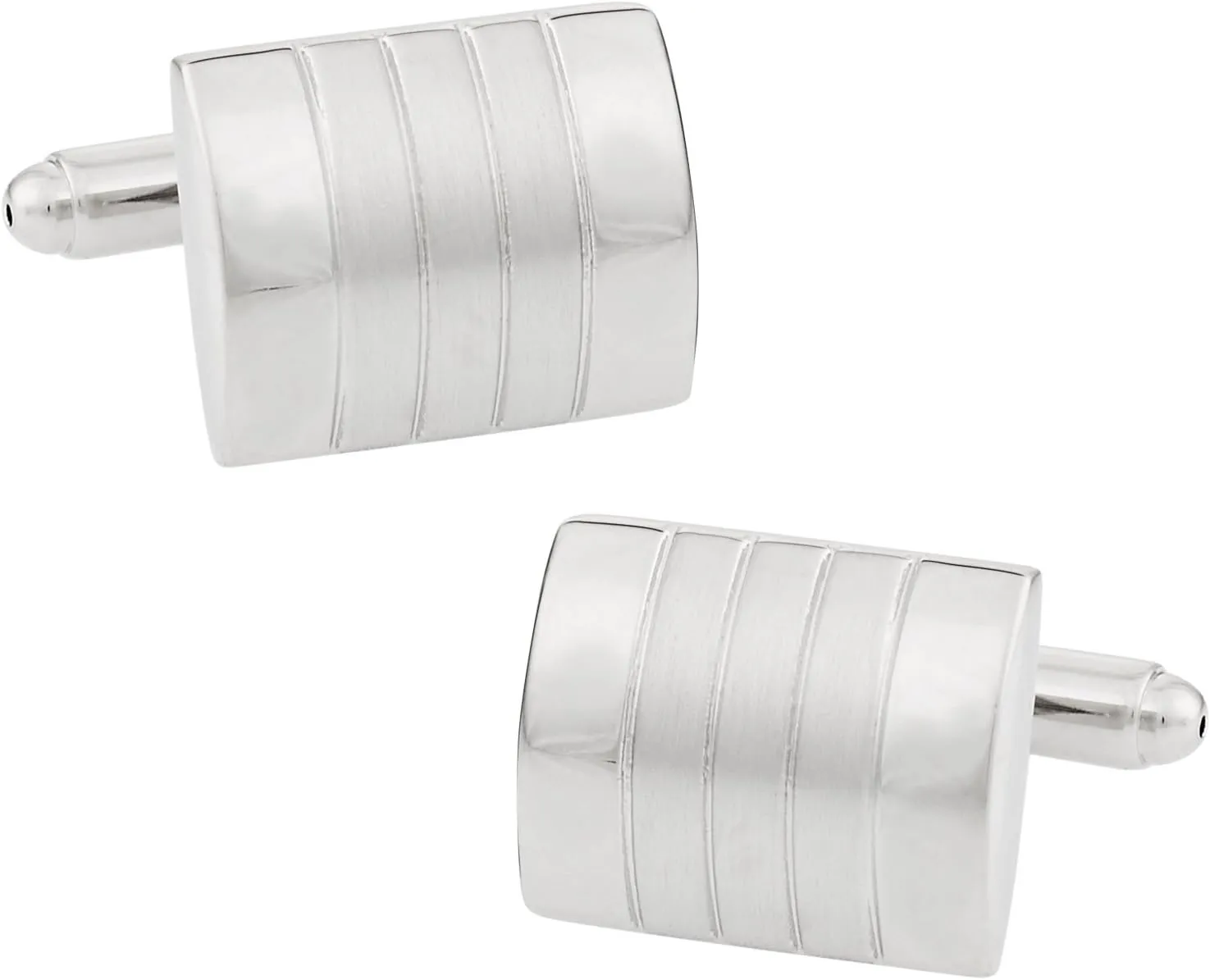 Versatile Cufflinks in Silver with Presentation Gift Box