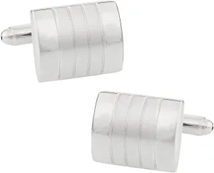 Versatile Cufflinks in Silver with Presentation Gift Box