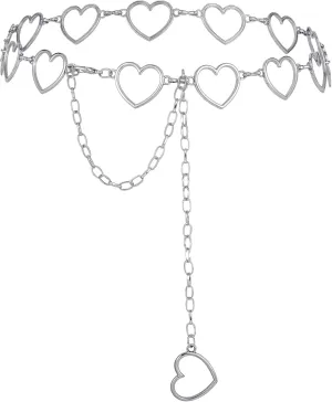 Waist Chain for Women, Adjustable Multilayer Metal Waist Chain Belt Body Link Belts Elegant Jewelry Accessories Body Decorate for Dresses Jeans Trouser