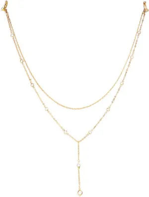 Woeoe Rhinestone Body Chain Back Silver Layered Back Chains Body Jewelry for Women Sexy Nightclub Beach Party Rave